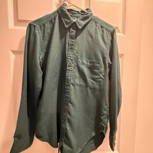 Abercrombie & Fitch Deep Green Button-Down Shirt
